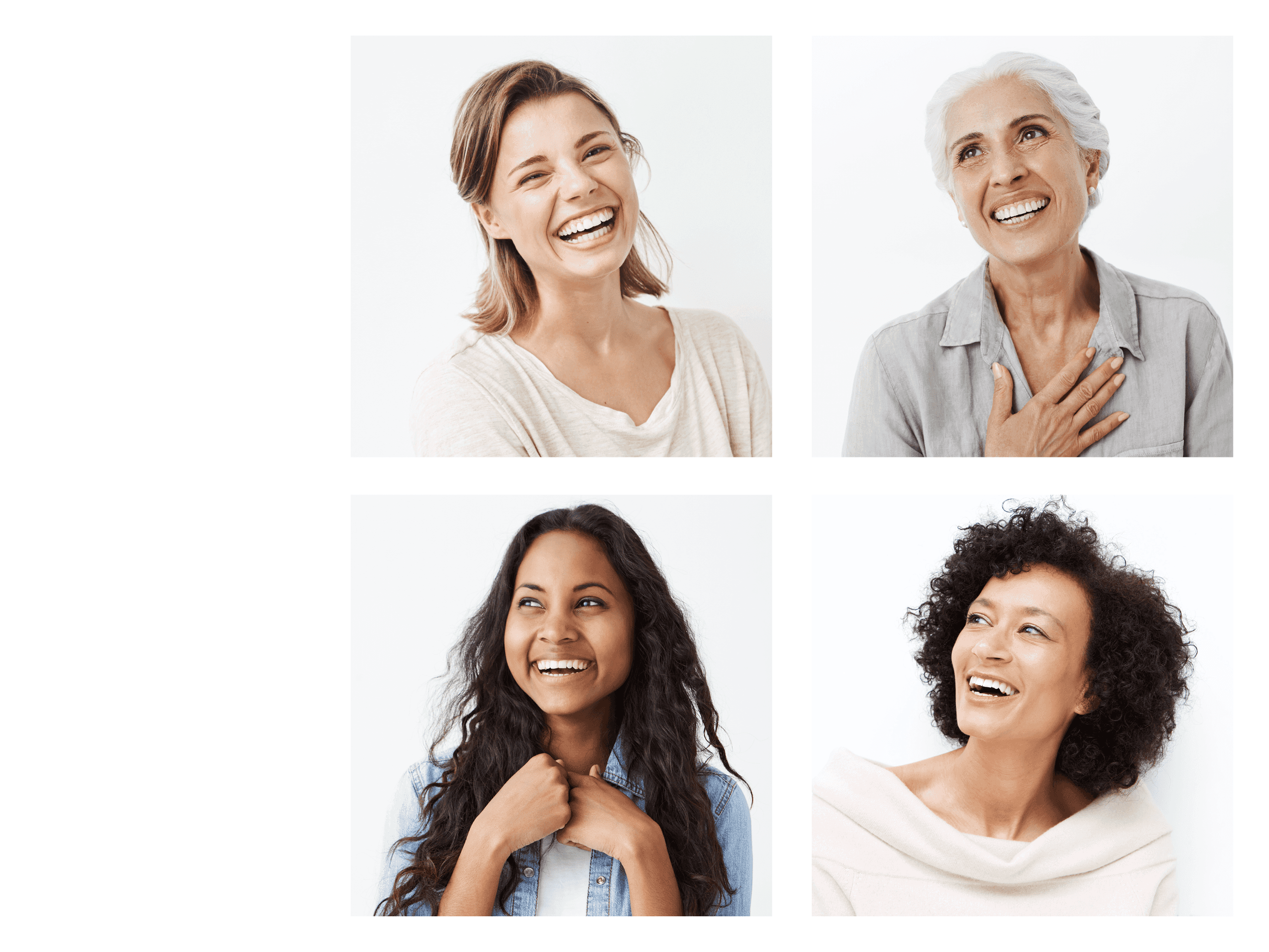 Four smiling women