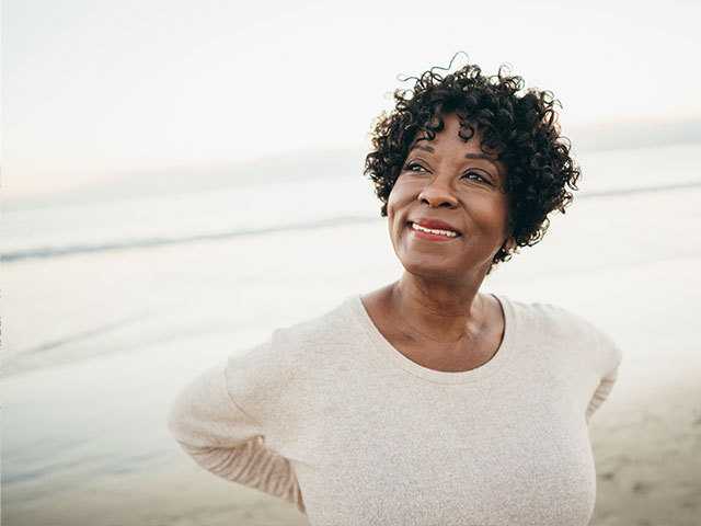 Woman at the beach