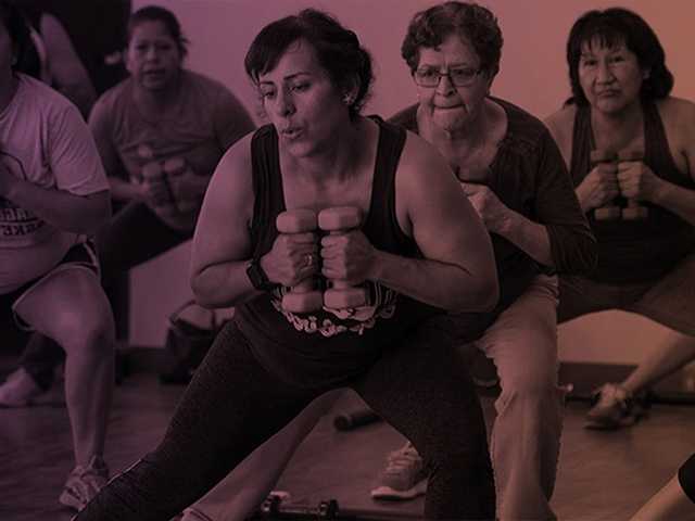women exercising