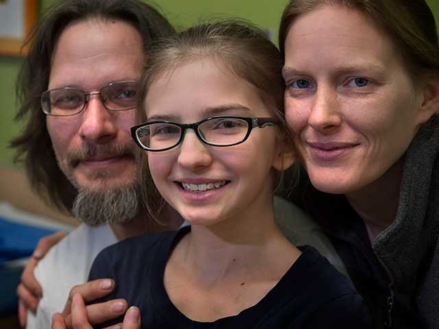 Headshots of a family