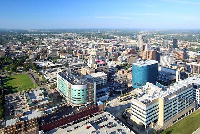 Overhead view of West Grand Rapids