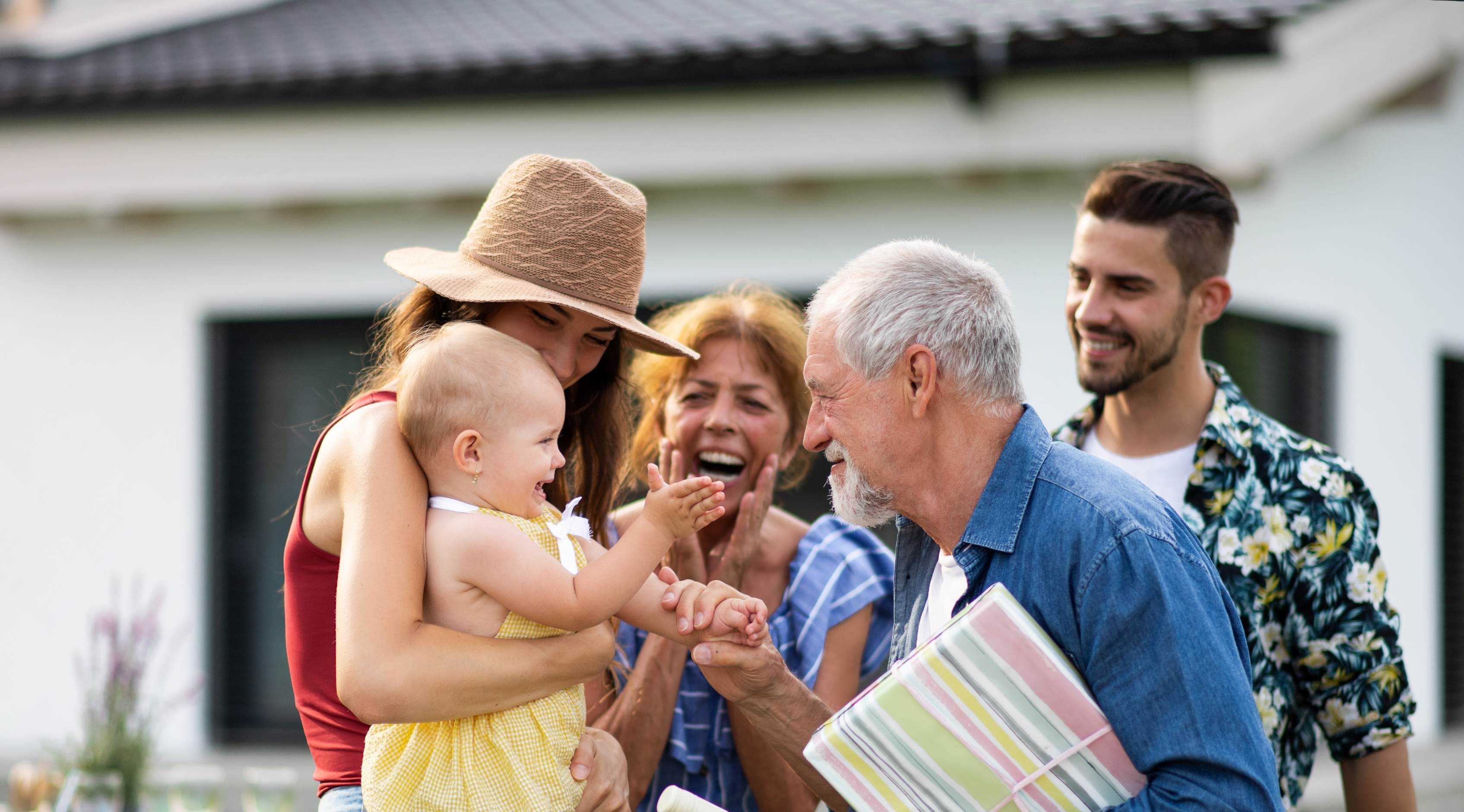 Happy elderly couple